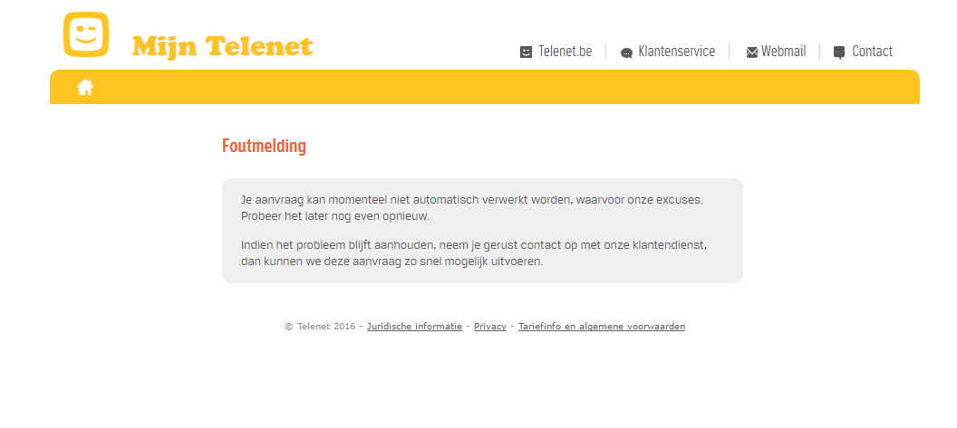 Foutmelding
