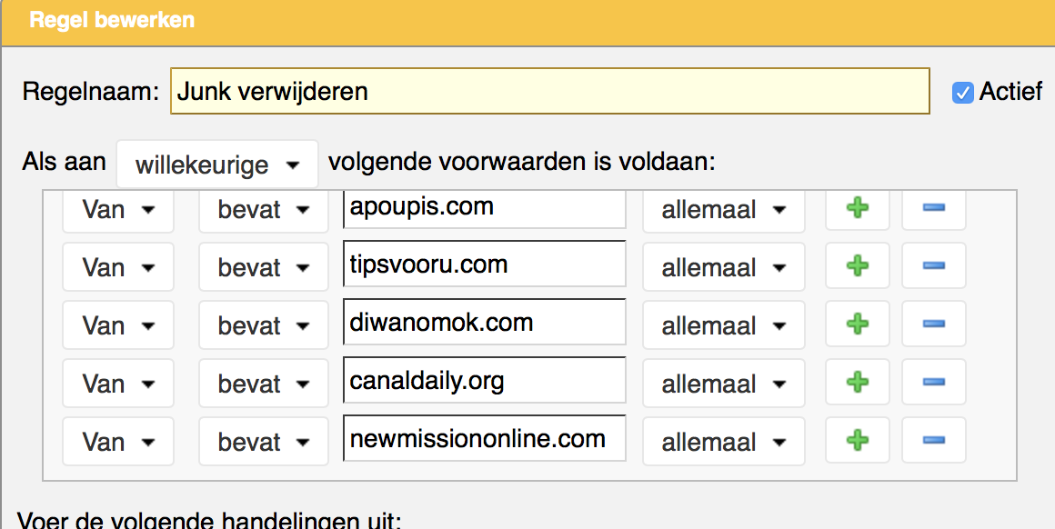 Opgelost: Spam in Telenet Webmail - De Netweters