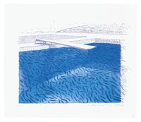 David HockneyLithographic Water Made of Lines, Crayon and Two Blue Washes Without Green Wash 1978–80.jpg