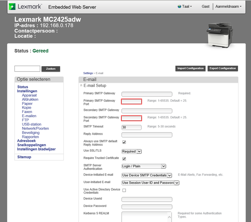 Screenshot pagina instelling E-mailfunctie Lexmark MC2025adw.PNG